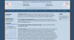 Desktop Screenshot of cambridgetownship.us